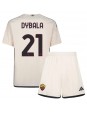 AS Roma Paulo Dybala #21 Dječji Gostujuci Dres kompleti 2023-24 Kratak Rukavima (+ kratke hlače)